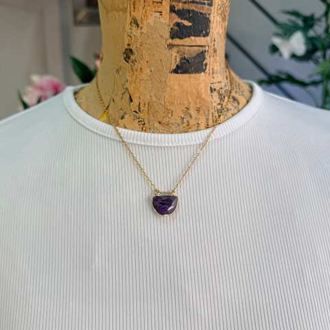 Collana Semicerchio Ametista