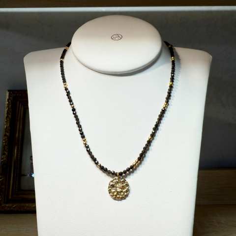 Collana Zodiac Capricorno con Ossidiana