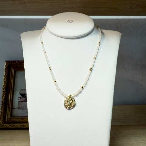 Collana Zodiac Cancro con Pietra di Luna