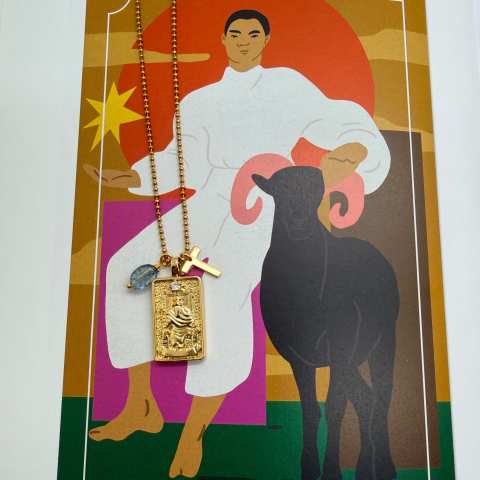 Collana Tarocchi L'Imperatore Gold | Arcano IV - SabrinaBi