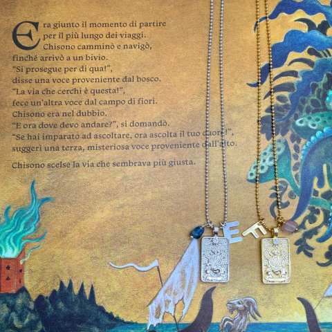 Collana Tarocchi L'Innamorato (Gli Amanti) Gold | SabrinaBi