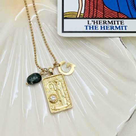 Collana Tarocchi L'Eremita Gold | Arcano IX - SabrinaBi