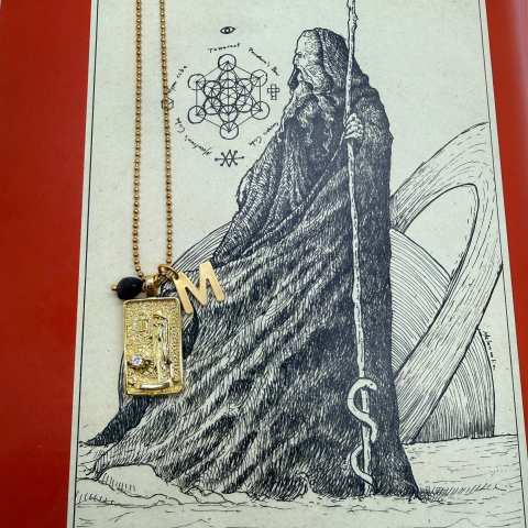 Collana Tarocchi L'Eremita Gold | Arcano IX - SabrinaBi
