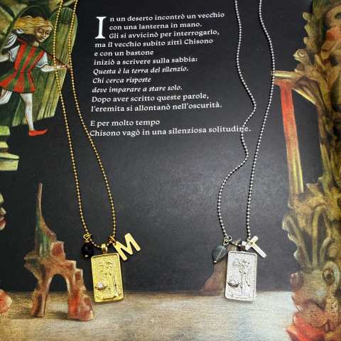 Collana Tarocchi L'Eremita Gold | Arcano IX - SabrinaBi