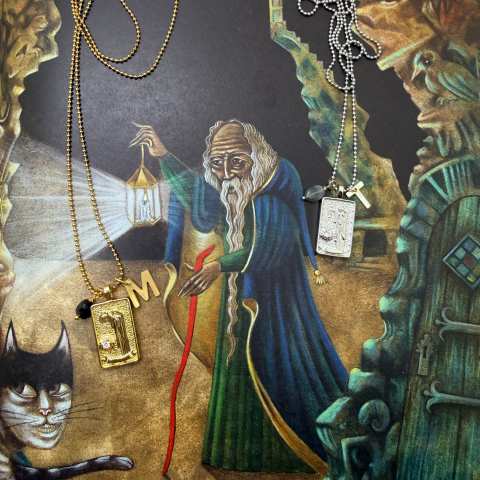 Collana Tarocchi L'Eremita Gold | Arcano IX - SabrinaBi