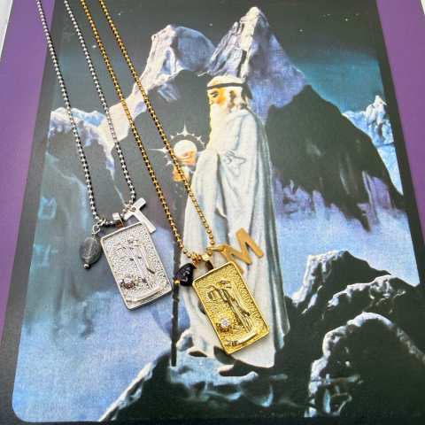 Collana Tarocchi L'Eremita Gold | Arcano IX - SabrinaBi