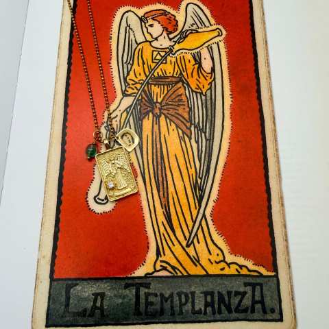 Collana Tarocchi La Temperanza Gold | Arcano XIV - SabrinaBi
