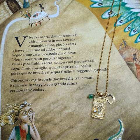 Collana Tarocchi La Temperanza Gold | Arcano XIV - SabrinaBi