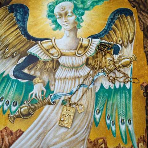 Collana Tarocchi La Temperanza Gold | Arcano XIV - SabrinaBi