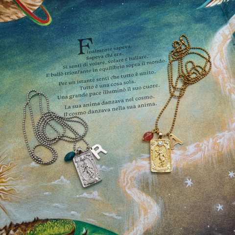The World Arcane XXI Tarot Necklace 
