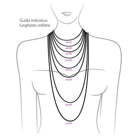 Collana lunga Arcobaleno di Tormalina