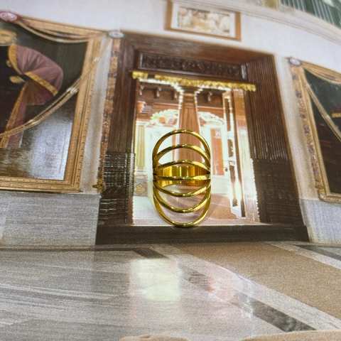 Anello Spirale Dorata