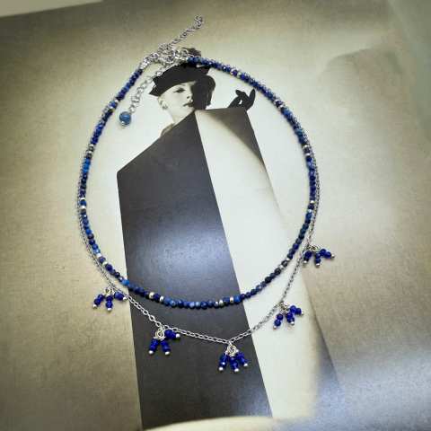 Collezione Eclisse Lunare collana Grappoli Lapis