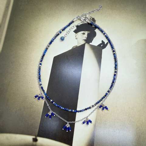 Collezione Eclisse Lunare collana Grappoli Lapis