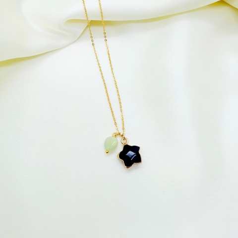 Natural Stone Star Necklace