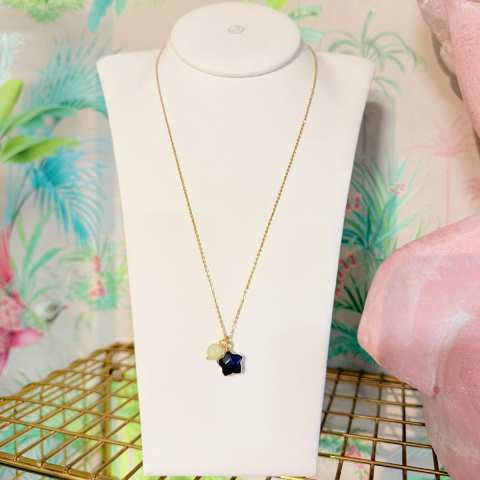 Natural Stone Star Necklace