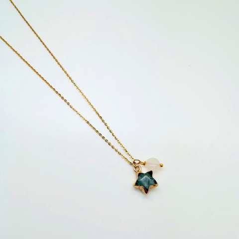 Natural Stone Star Necklace