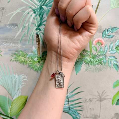 The Empress Arcane III Tarot Necklace Silver