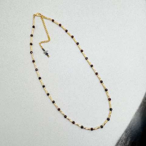 Oro Profondo Necklace Riflessi di Granato
