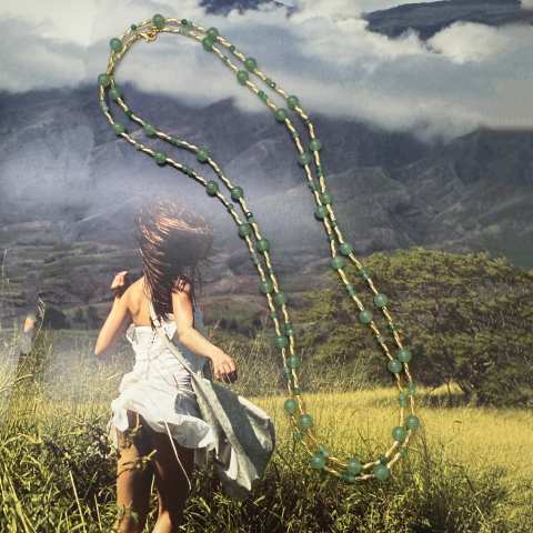 Collana lunga Loop Green - The Green Hour