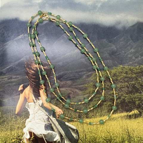 Collana lunga Loop Green - The Green Hour
