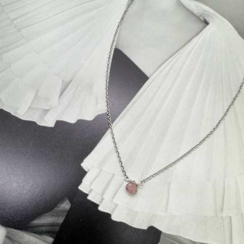 Goccia necklace — Rose Poudré