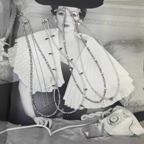 Goccia necklace — Rose Poudré