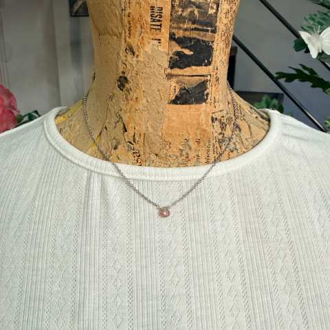 Goccia necklace — Rose Poudré