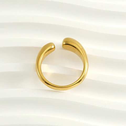 Double Droplet Ring gold