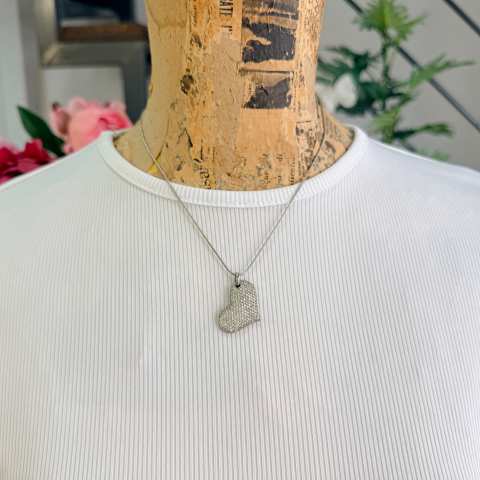 Collana Maxi Cuore Argento 925 e Zirconi | SabrinaBi