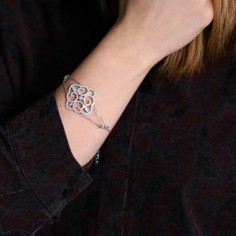 Sterling Silver Arabesque Bracelet | SabrinaBi