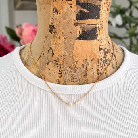 LUCE | Collana Gold con Perla | SabrinaBi