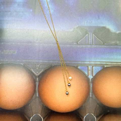 SCIA | Collana Gold con Pendenti e Perle | SabrinaBi