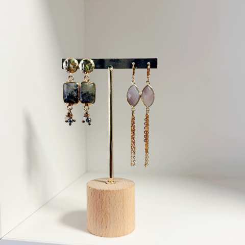 Combo Labradorite e Perle | Collana + Orecchini | SabrinaBi