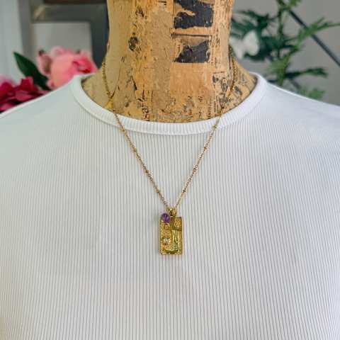 Collana Tarocchi L’Eremita con iniziale | SabrinaBi