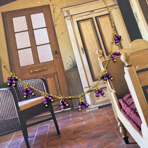 Collana Lilac Bloom in Ametista | SabrinaBi