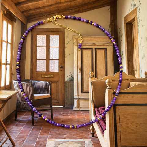 Nocturne Amethyst Necklace | SabrinaBi