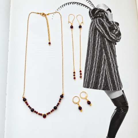 Arco di Granato Natural Garnet Necklace | SabrinaBi
