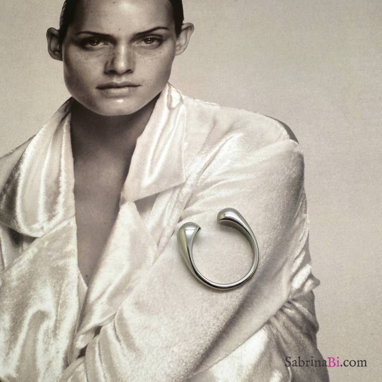 Double Droplet Ring silver