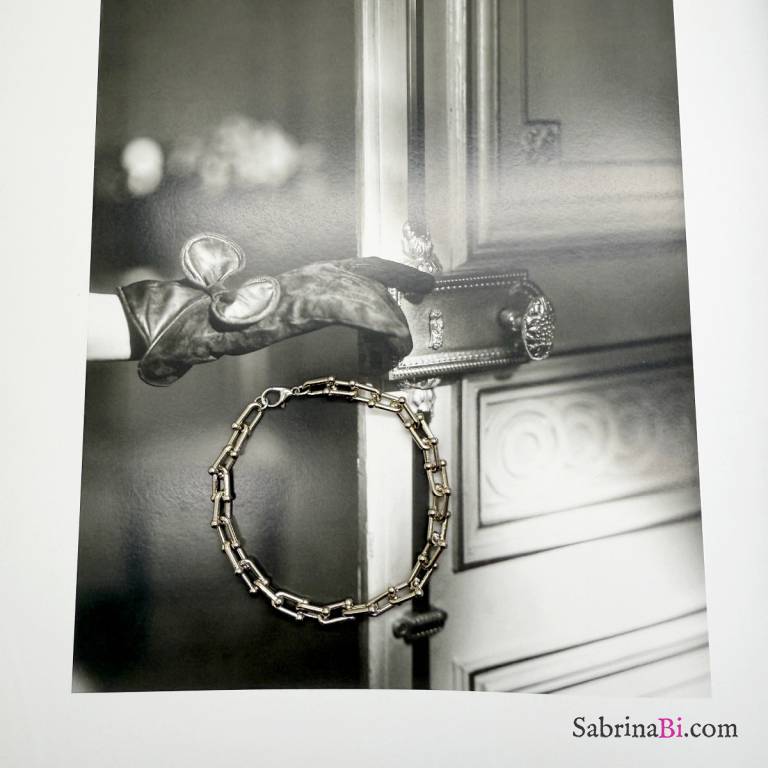 U-shaped chain silver bracelet