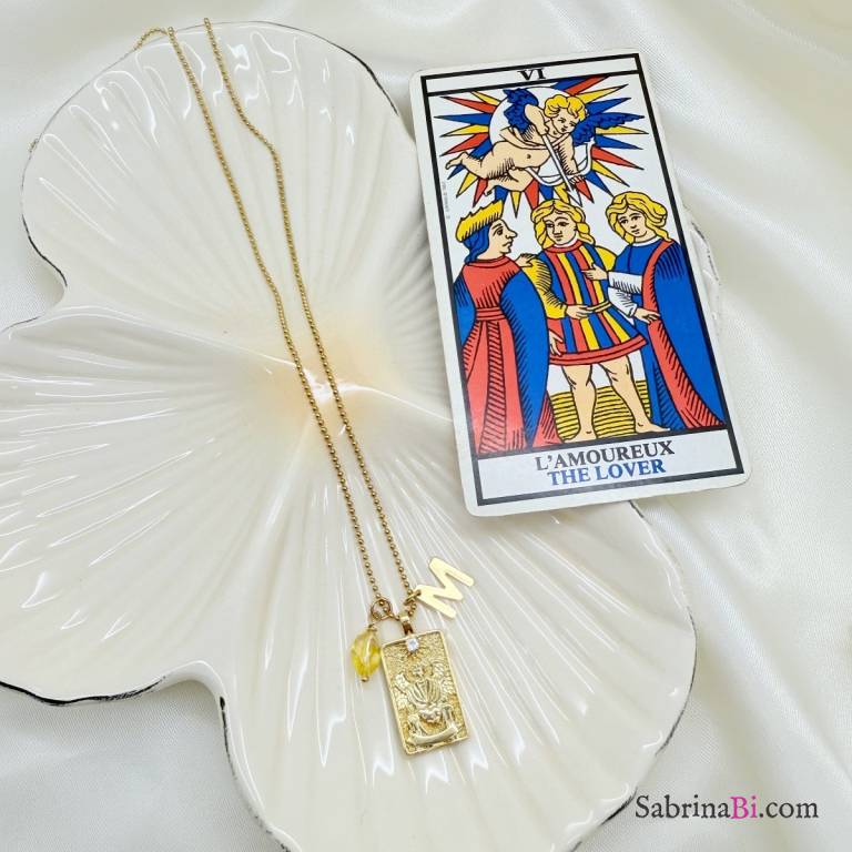 Collana Tarocchi L'Innamorato (Gli Amanti) Gold | SabrinaBi