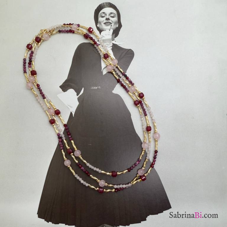 Étoile Rouge — Collana lunghissima Grenadine