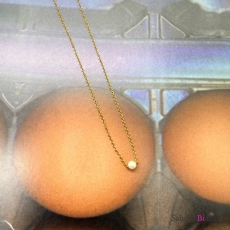 LUCE | Collana Gold con Perla | SabrinaBi