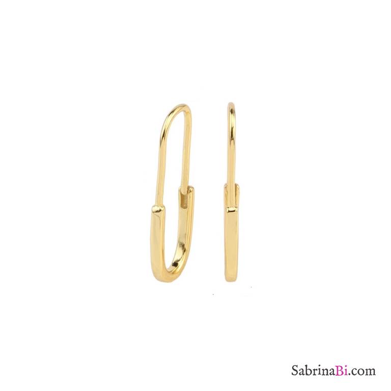 U-Turn earrings Silver/gold