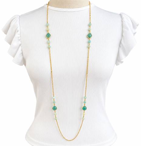 Acqua – Long Amazonite Necklace