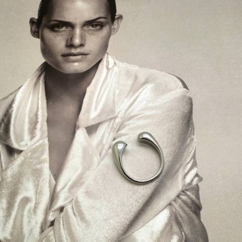 Double Droplet Ring silver