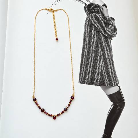 Arco di Granato Natural Garnet Necklace | SabrinaBi