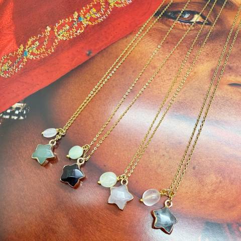 Collana con Stella in Pietra Naturale