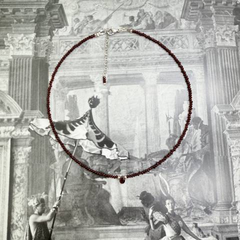 Collana Cuore di Borgogna