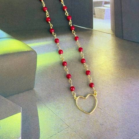 Ruby Heart Necklace